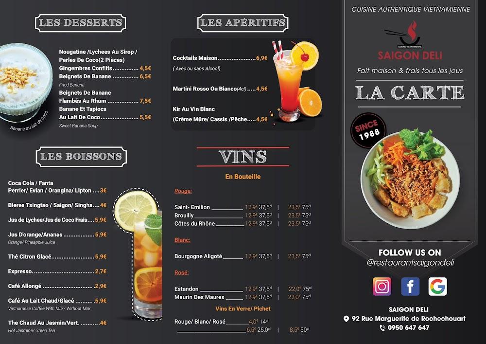 Saigon Deli - Menu Image 2